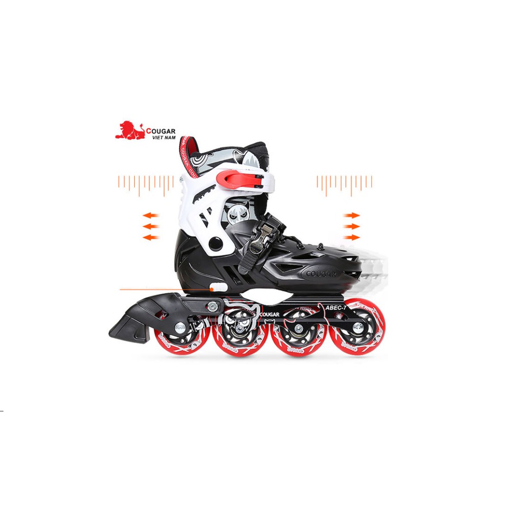 Giầy trượt patin Cougar Pro + Bảo vệ chân, tay