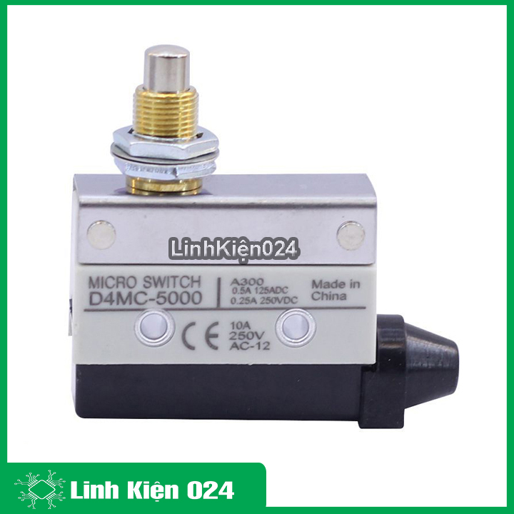 Công tắc hành trình D4MC-5000 điện áp 250VAC 10A khả năng chống bụi, chống nước tốt
