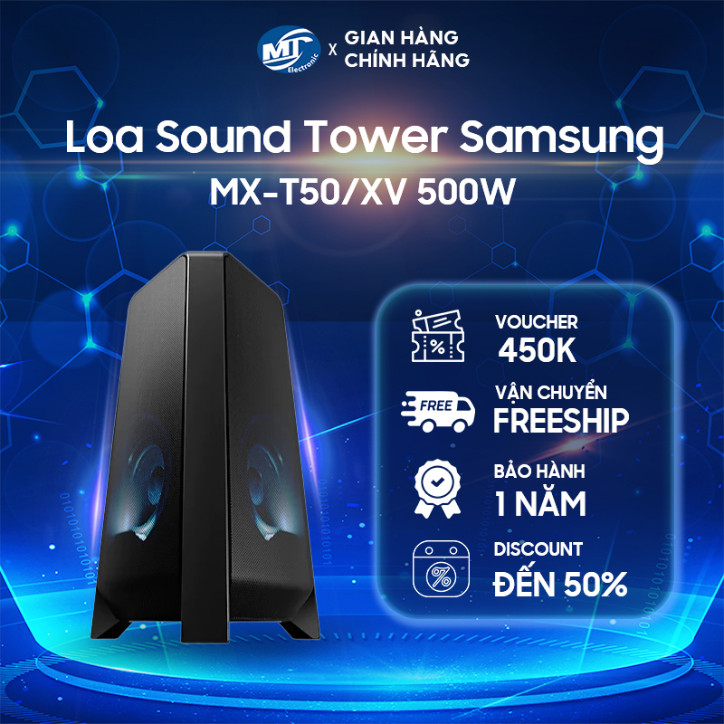 Loa Sound Tower Samsung MX-T50/XV hàng chính hãng, công suất 500W