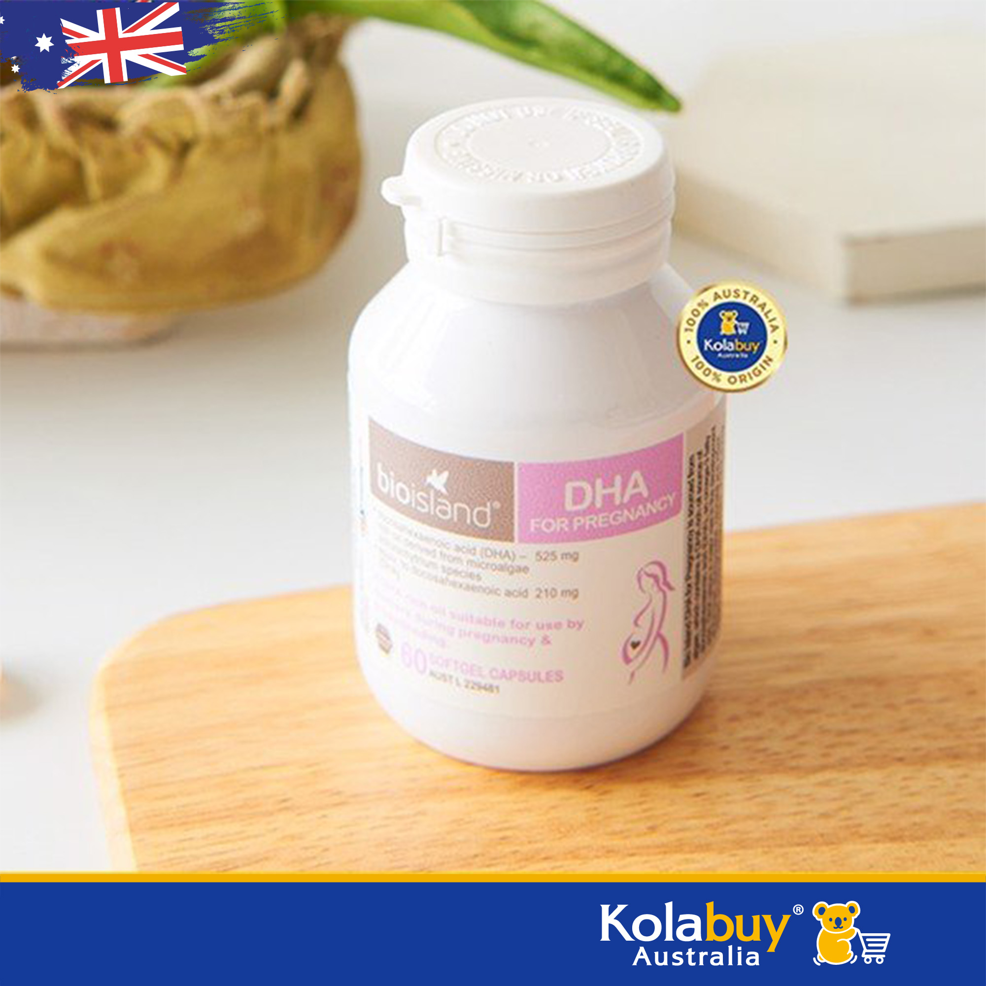 DHA bầu Úc Bio Island DHA for Pregnancy 60 viên