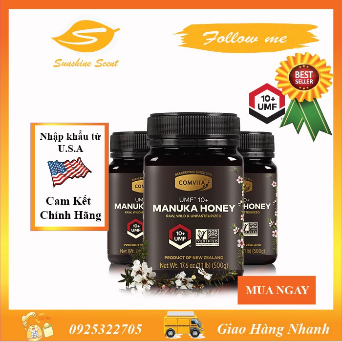 [HCM]Mật Ong Manuka Comvita UMF10 + (MGO 263+) 500G.
