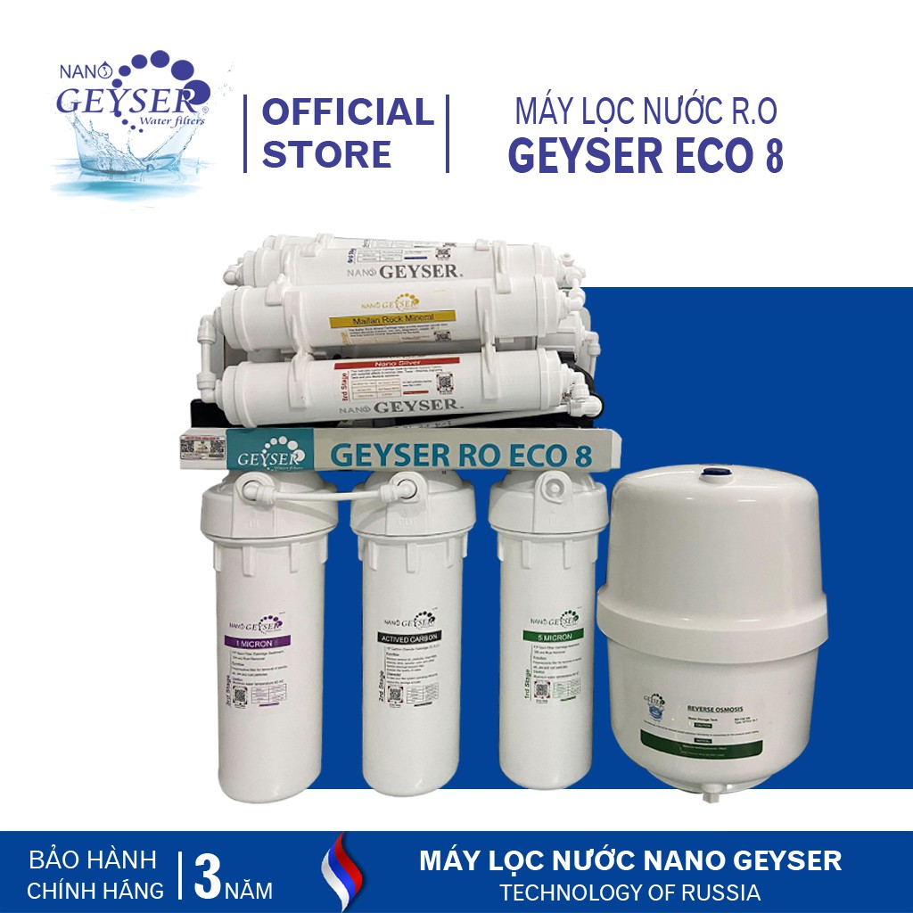 Máy lọc nước Geyser RO Eco 8 máy lọc nước công nghệ Nga