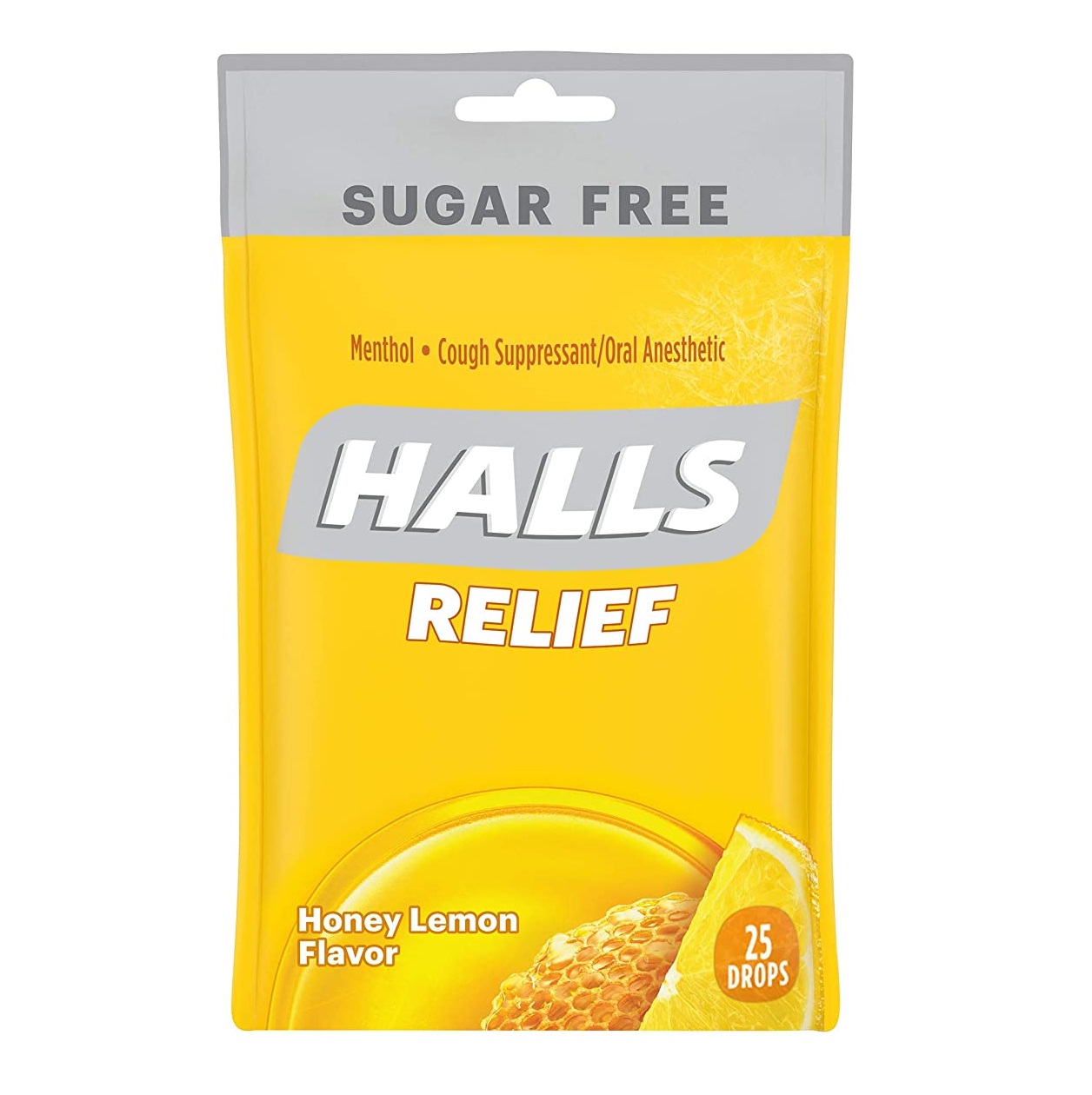 [HCM]Kẹo Halls hương chanh mật ong không đường -  25viên