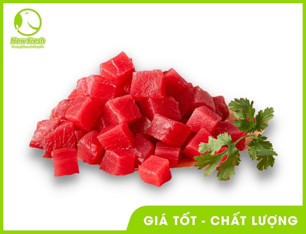 [HỎA TỐC HCM] Cá Ngừ Đại Dương Fillet Cắt Hạt Lựu - Túi 500G