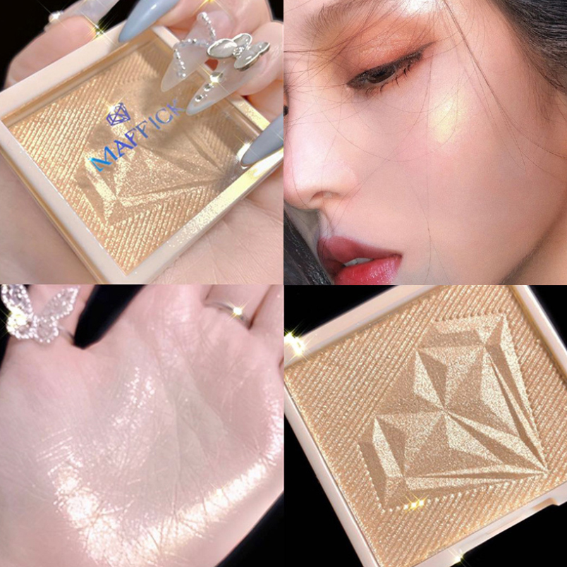 Má hồng có nhũ MAFFICK Diamond Highlight Powder 4g