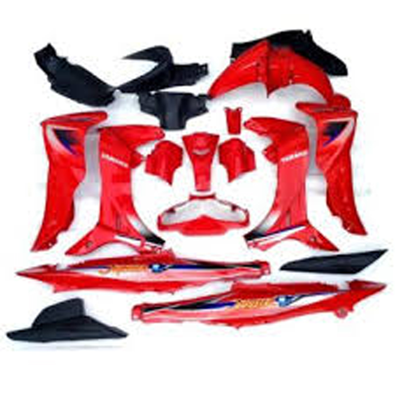 Bộ vỏ nhựa - Dàn áo xe Jupiter V màu Đỏ - nhựa trắng nguyên sinh cao cấp