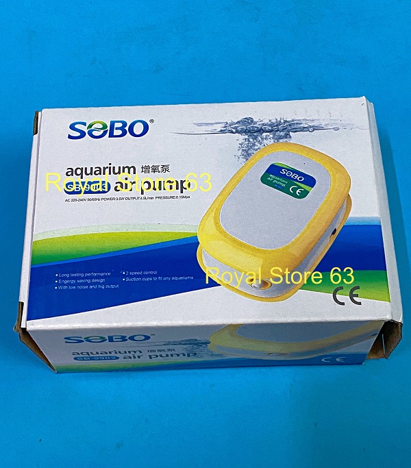 Sobo sb-9903 máy tạo oxy 1 vòi cho bể cá cảnh