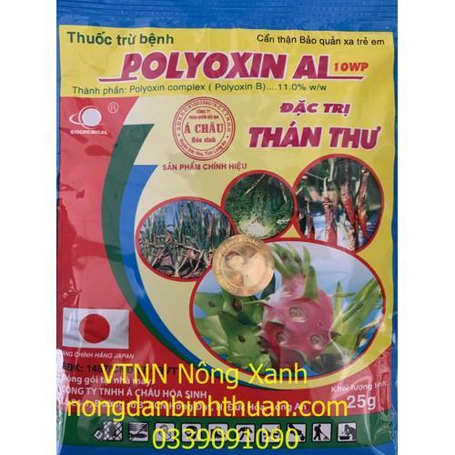 Trừ bệnh sinh học POLYOXIN AL 10WP trừ bệnh thán thư Thanh long, bệnh vàng lá hành