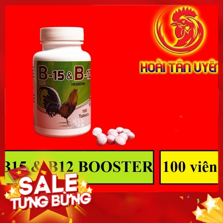 Combo 2 hộp b15 - b12 dinh dưỡng dành cho gà đá 1 hộp 200 viên