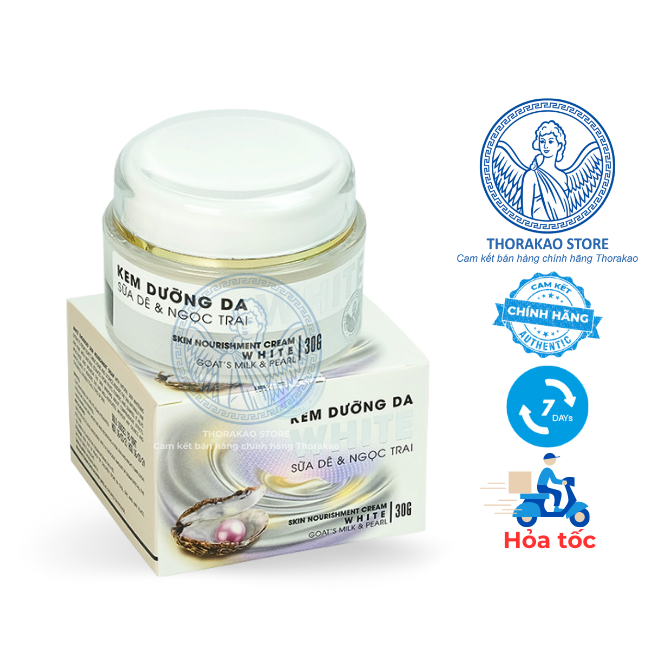 Kem Dưỡng Da White Sữa Dê và Ngọc Trai Thorakao 30g - Thorakao Store.