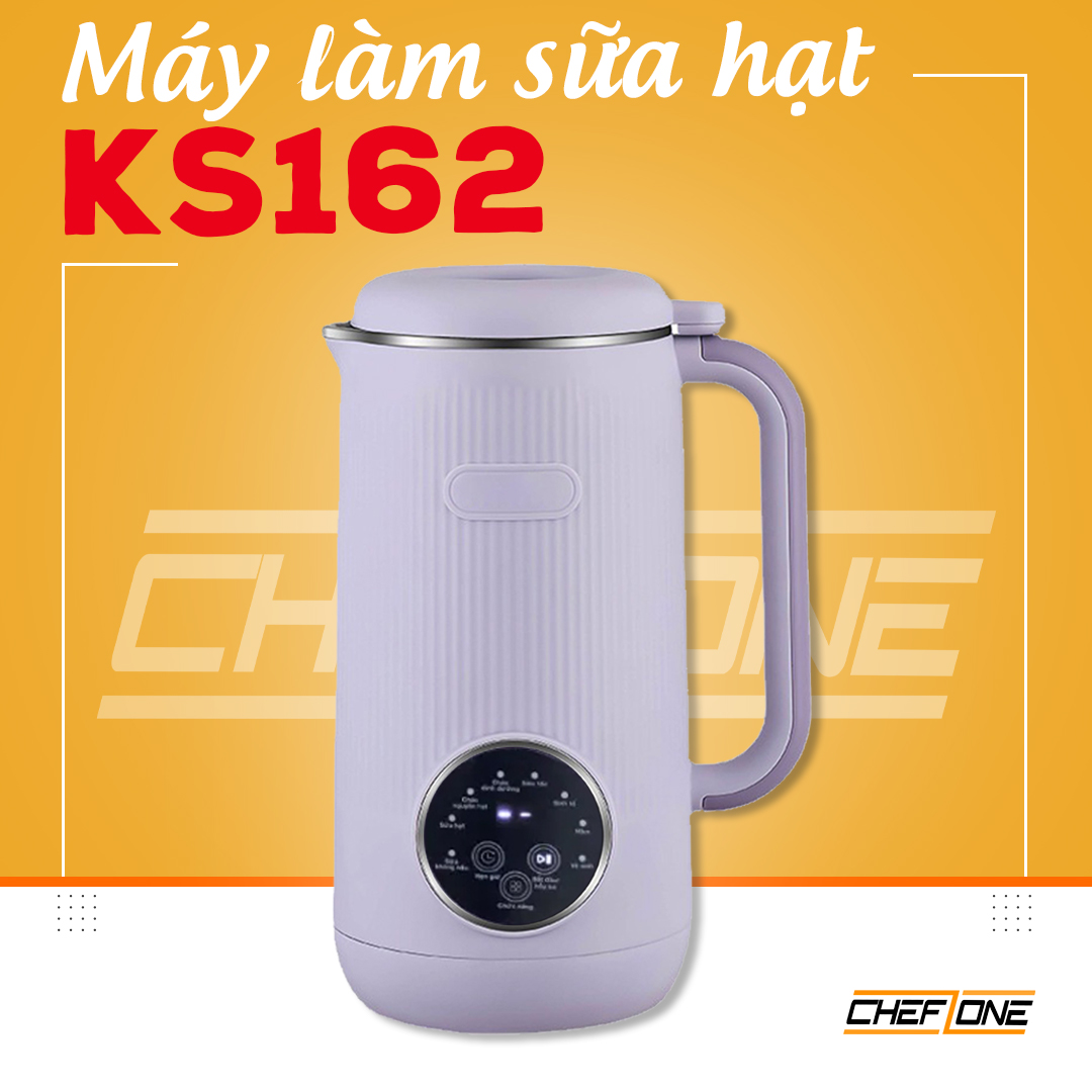 Máy làm sữa hạt ks162- máy xay nấu sữa hạt đa năng - máy xay mini - xay bột khô - nấu cháo - máy xay sữa đậu ks162