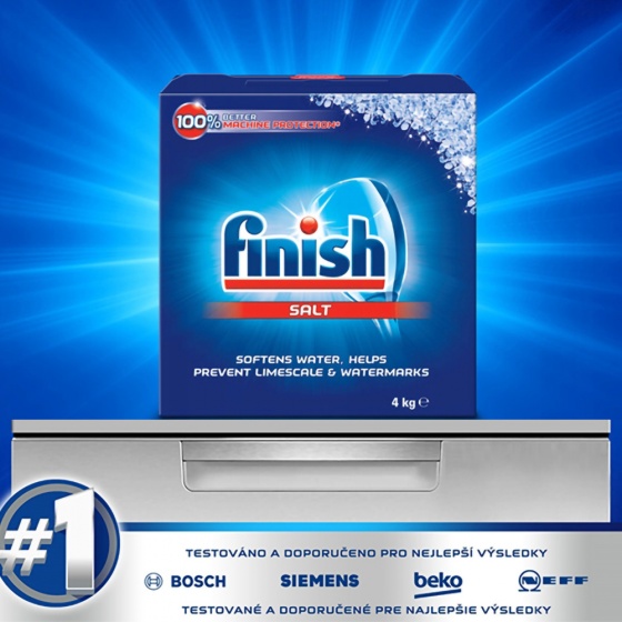 Muối rửa bát Finish calgonit special salt ( trọng lượng 4kg ) + Tặng que thử nước cứng
