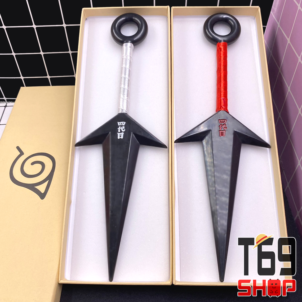 Kunai Đệ Tứ nhựa anime Naruto - size 27cm [T69 Shop]