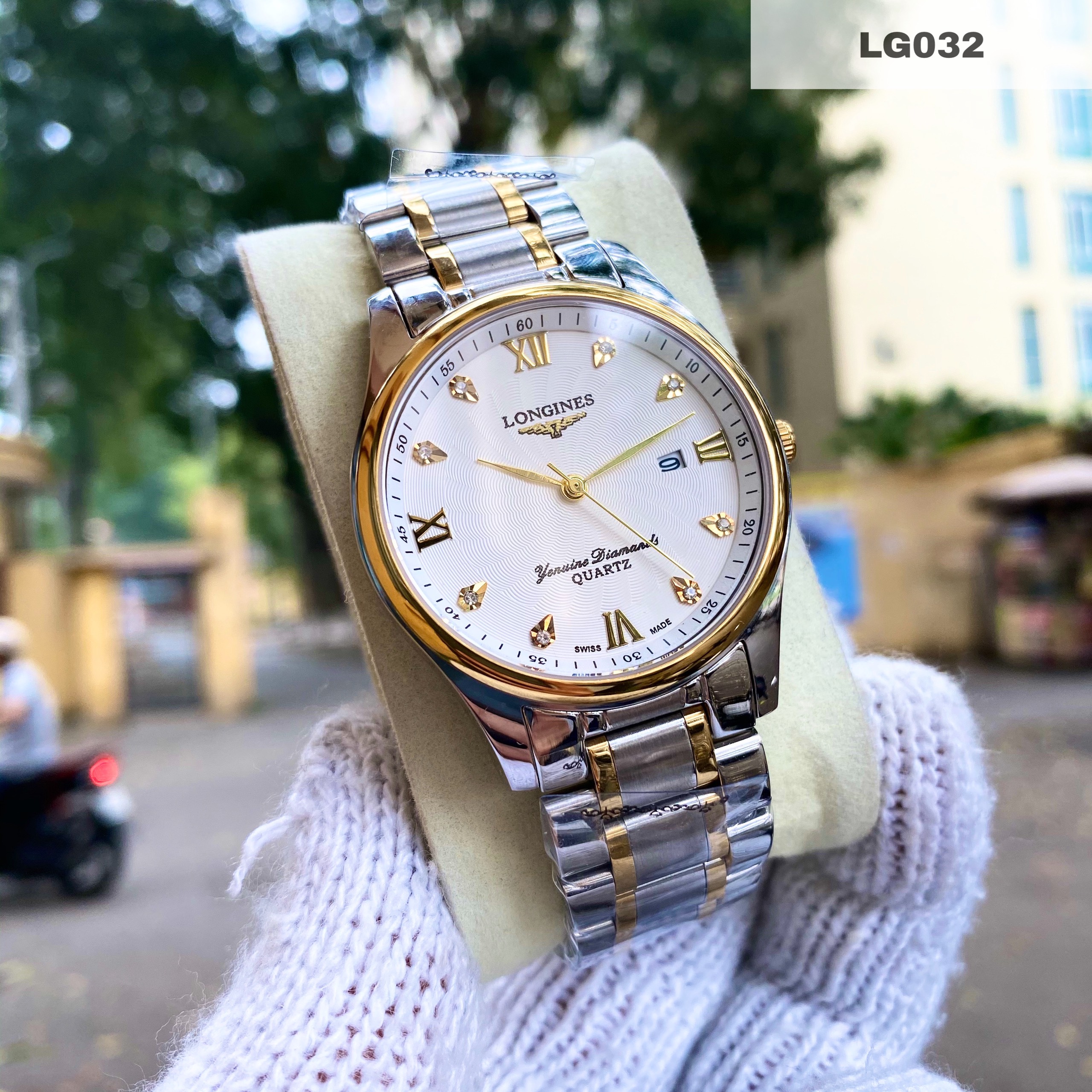 [KHUYẾN MẠI KHỦNG] TẶNG Vòng Đá tỳ Hưu + 2 pin AG4 trị giá 100.000đ Khi Mua Đồng Hồ Nam L0NGINES LG032 Dây Kim Loại Chống Xước, Chống Nướcđ