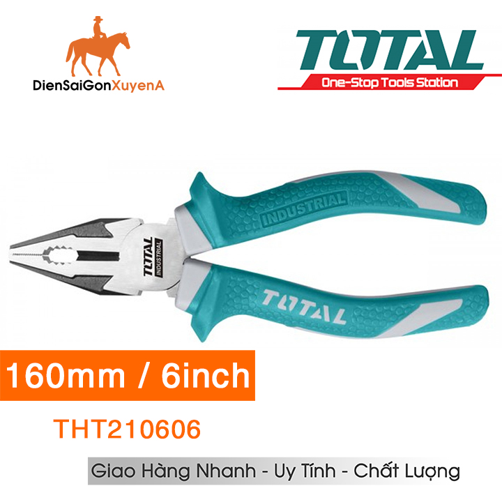 Kìm răng kềm điện crv 6inch 160mm total tht210606 - ngô gia tools