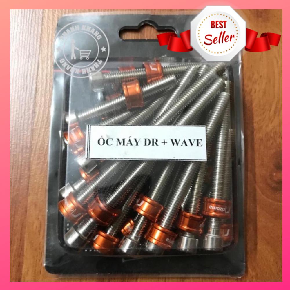 Bộ ốc innox tán cam 23 con lốc máy dream , wave thanh khang 006000082