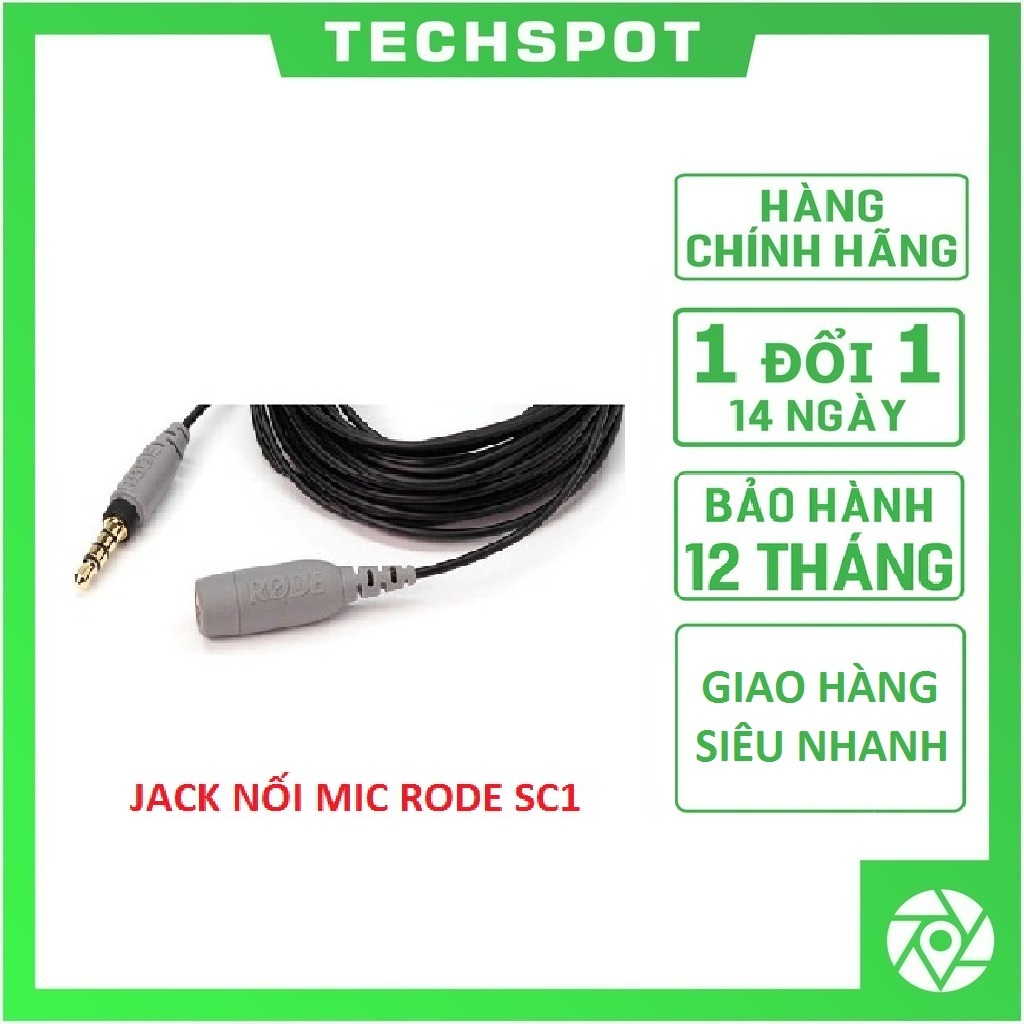Dây nối dài mic rode cho điện thoại smartlav smartlav+ sc1 dài 6m | hàng chính hãng