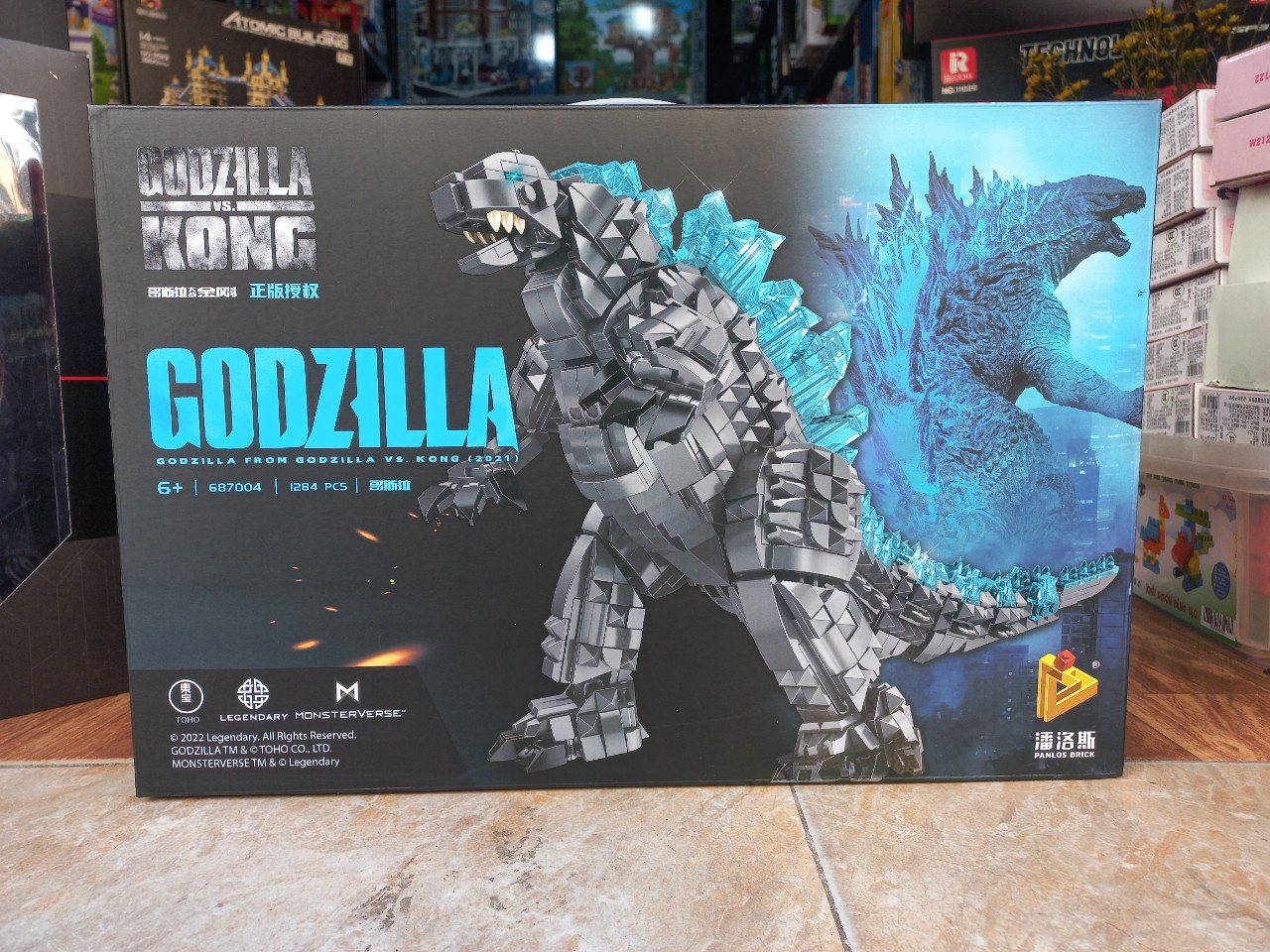 Bộ lắp ráp 687004 - xếp hình quái vật godzilla -1284 mảnh ghép