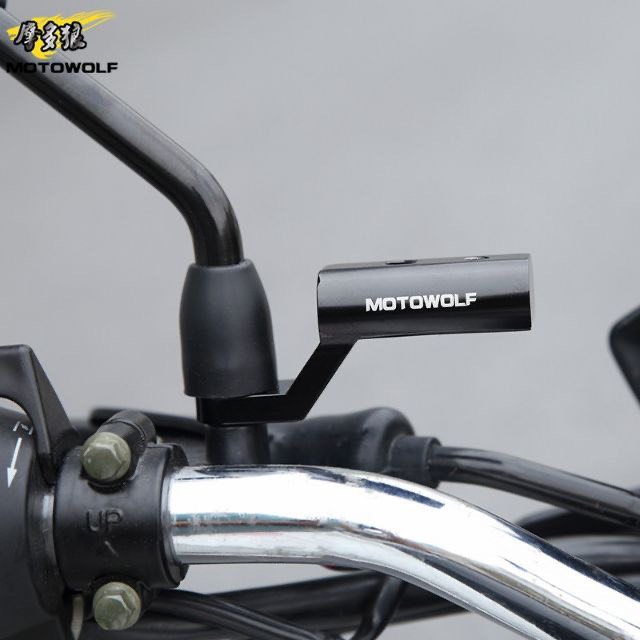 Pát gắn chân kính Motowolf chất liệu nhôm,mở rộng chân kính ,gắn đèn trợ sáng