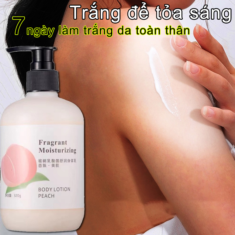 Kem dưỡng thể làm trắng kem làm trắng cơ thể kem dưỡng ẩm 320g cấp nước giữ ẩm mịn ẩm làm sáng màu da chăm sóc cơ thể，dưỡng ẩm da làm trắng da toàn thân không gây kích Làm trắng nhanh