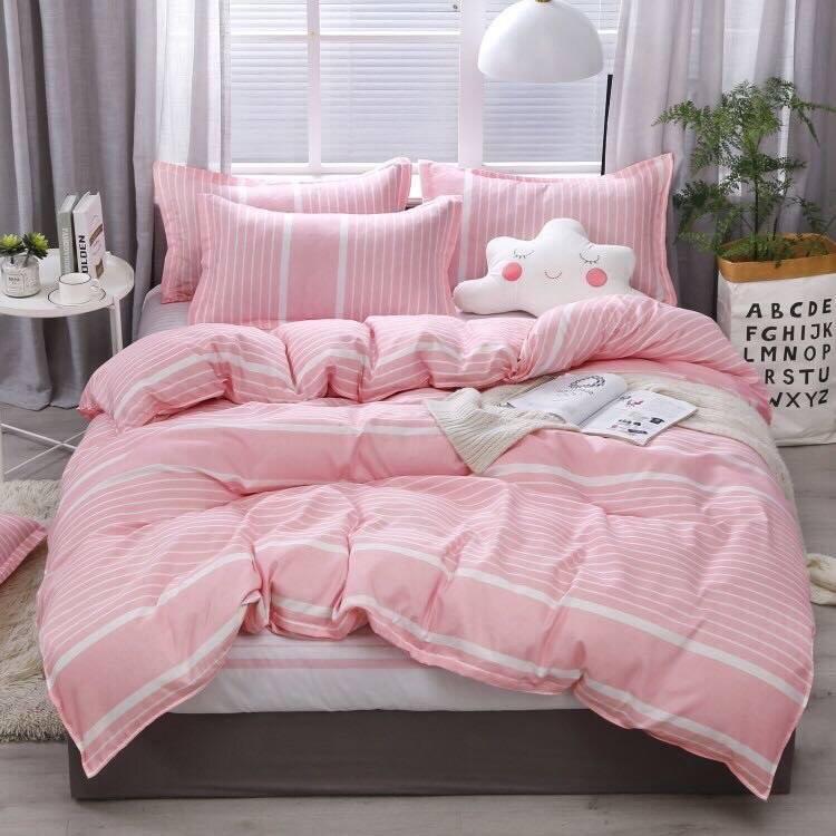 BỘ CHĂN GA GỐI ĐỆM HÀN QUỐC HÌNH MICKY HỒNG XANH 160X200M