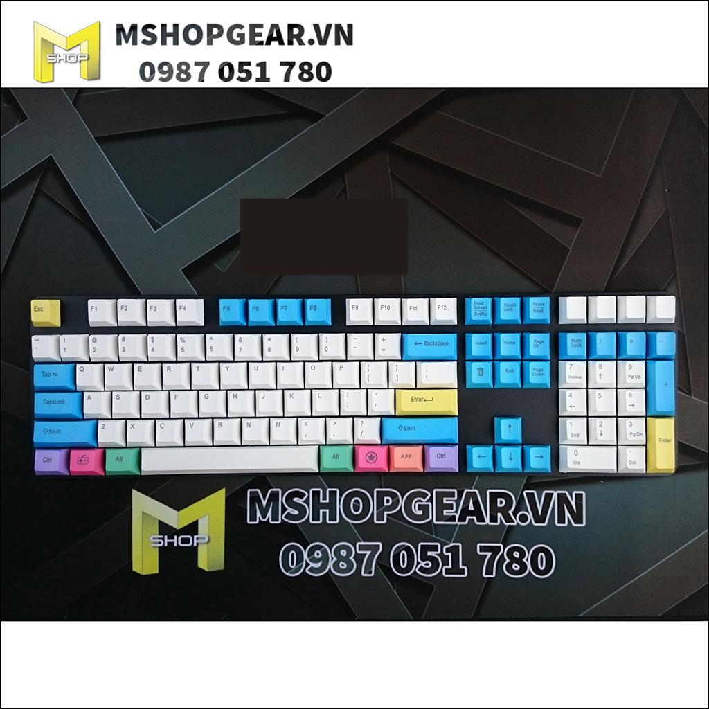Set keycap Chalk thick PBT top print oem profile 108 keys
