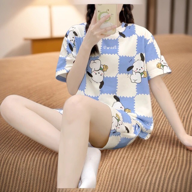 Đồ bộ nữ mặc nhà - - thời trang mới nhất - Chất liệu Cotton cao cấp