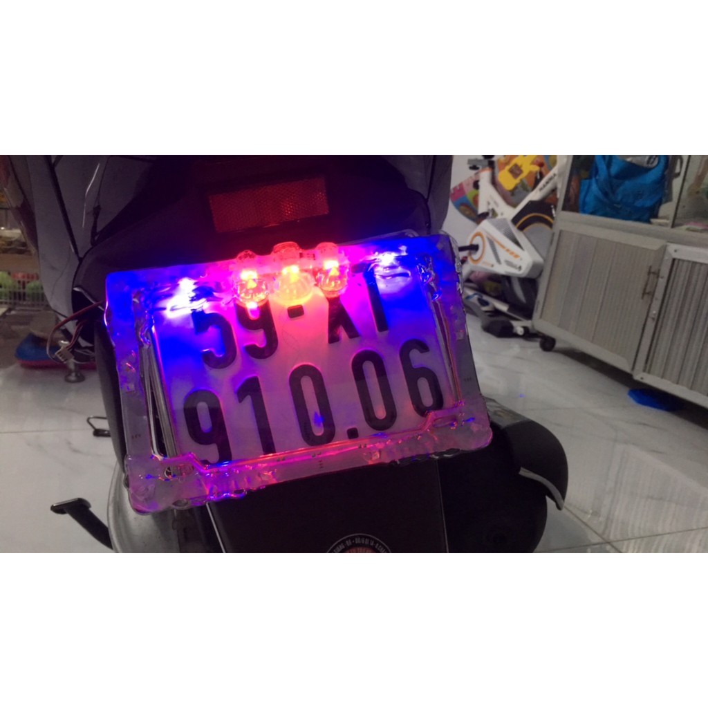 Khung Đèn màu led biển số
