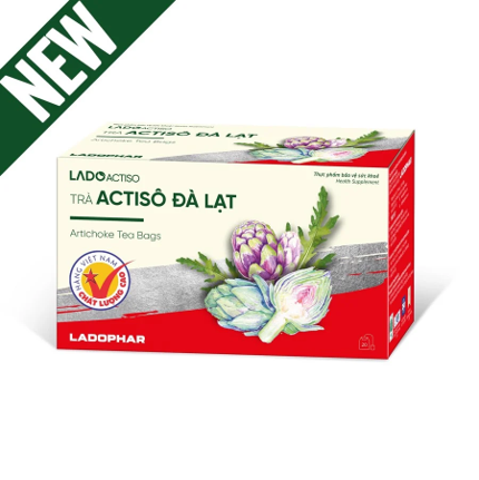 Trà Actiso túi lọc, giúp mát gan, thanh nhiệt, giảm mụn, đẹp da - Trà Actiso Đà Lạt - Hộp 20 túi lọc