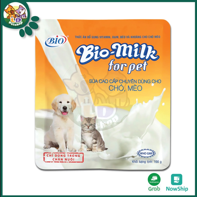 Sữa bột bio milk dành cho chó mèo sơ sinh gói 100g
