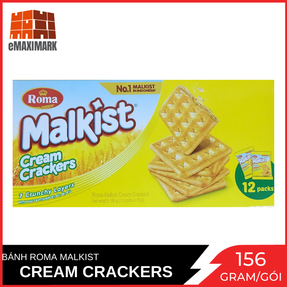 Bánh Roma Malkist Cream Crackers 156G gói