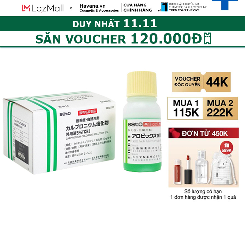 Tinh chất Sato chấm hói mọc tóc giảm rụng tóc 30ml Nhật Bản
