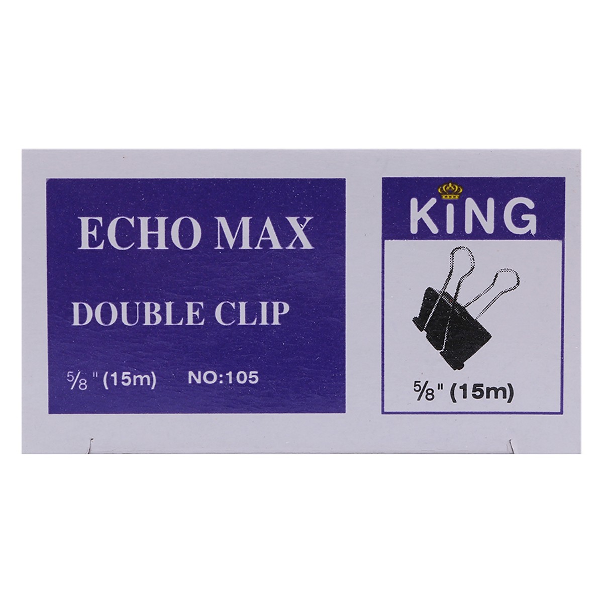Bộ 2 hộp kẹp bướm echo double clip 15mm