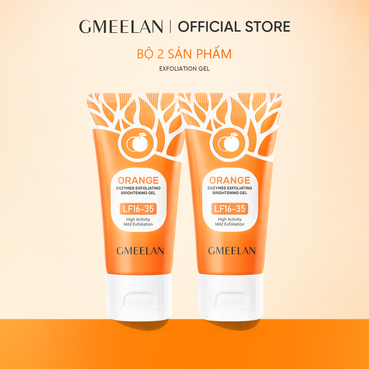 GMEELAN COMBO 2PCS GEL TẨY TẾ BÀO CHẾT TÁC ĐỘNG CAM ENZYMES 50g+50g