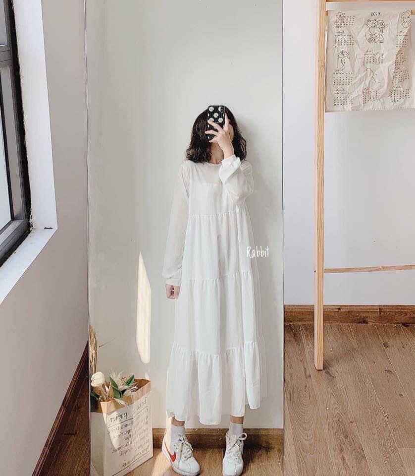Chia sẻ hơn 52 về váy trắng dài bánh bèo  Du học Akina