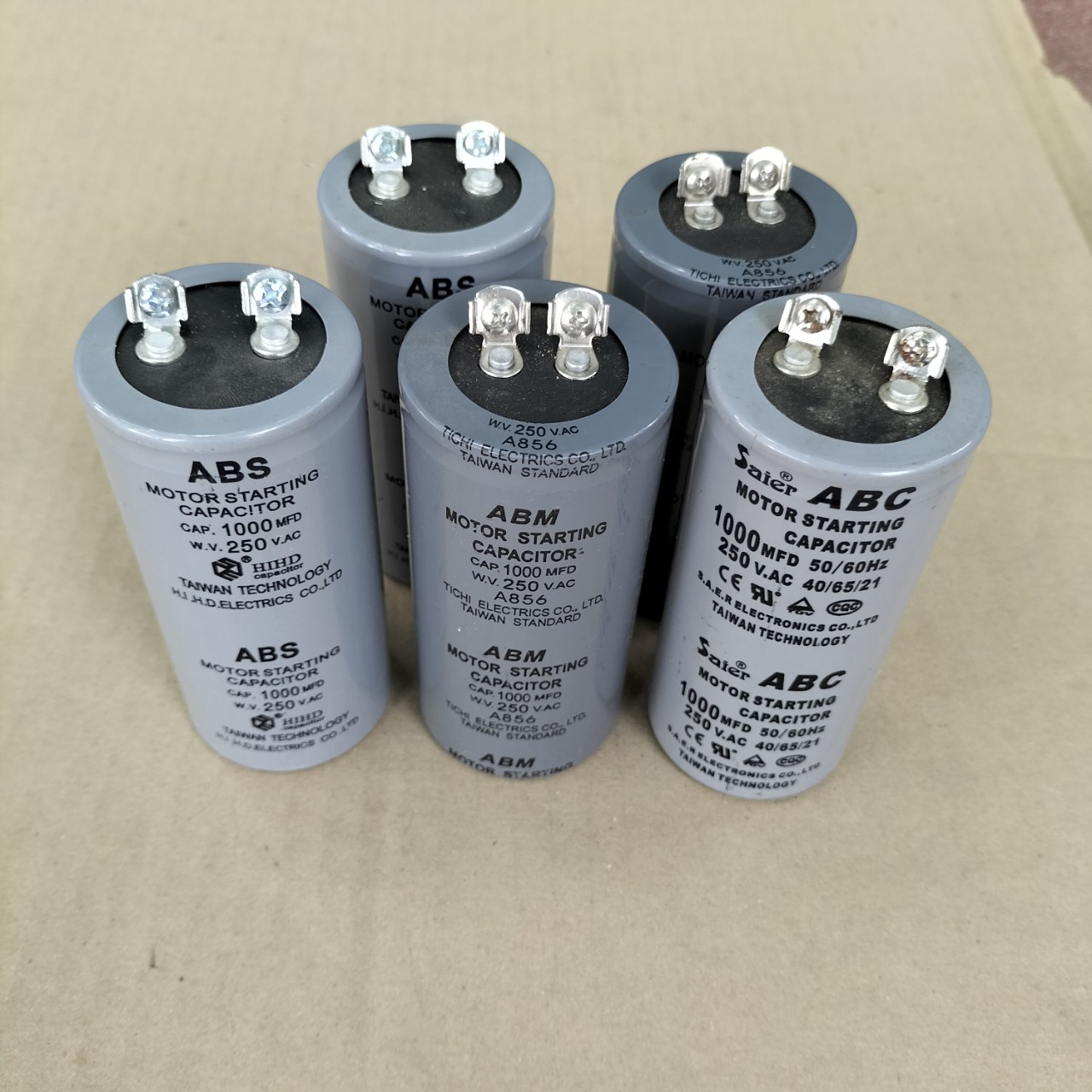 Tụ điện khởi động mô tơ, tụ đề 600mfd, 800mfd, 1000mfd