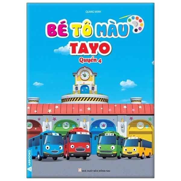 Sách - bé tô màu tayo q4