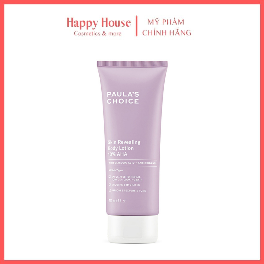 Dưỡng thể làm mềm mịn sáng da 10% AHA- Happy House