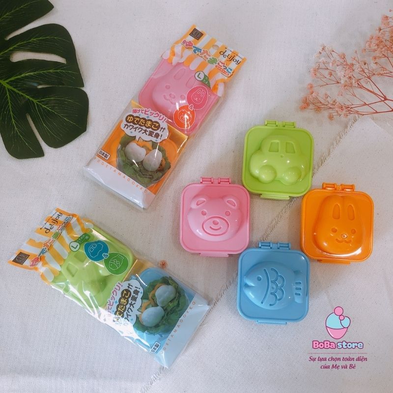 Khuôn cơm nắm - Khuôn đậu hũ thỏ gấu - xe cá của Nhật