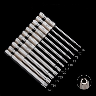 Bộ vít hoa thị chuôi lục BROPPE, thép Phillips không rỉ