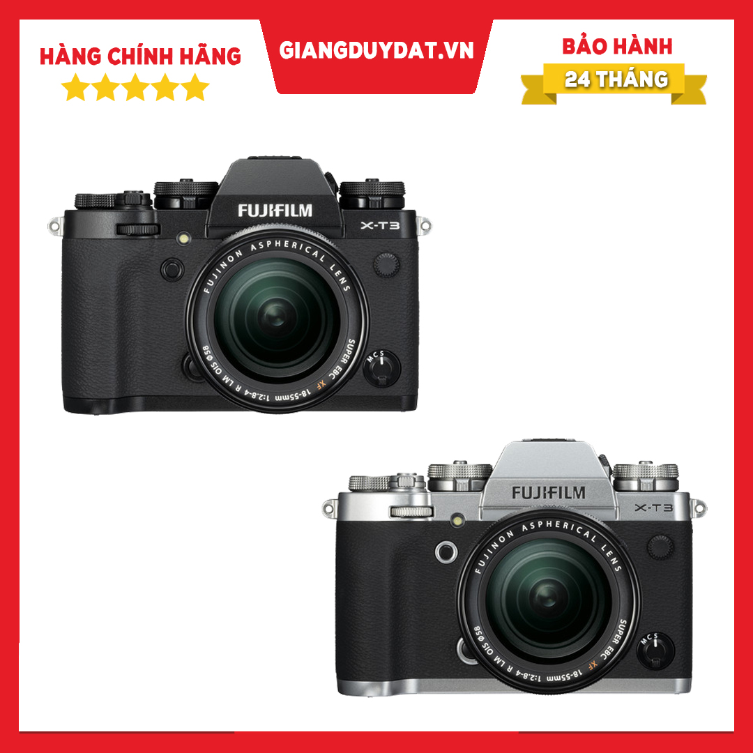 Máy ảnh fujifilm x-t3 kèm ống kính xf 18-55mm f/2.8-4r ois - chính hãng fujifilm việt nam