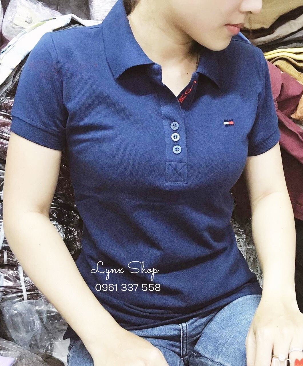 Áo Thun POLO Nữ cá sấu Tay Ngắn Cổ Bẻ Cotton Trẻ trung đơn giản