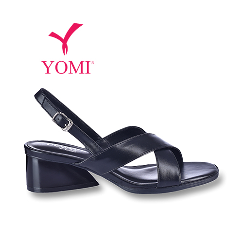 Giày sandal cao gót nữ yomi sandal cao gót quai chéo sy0611h