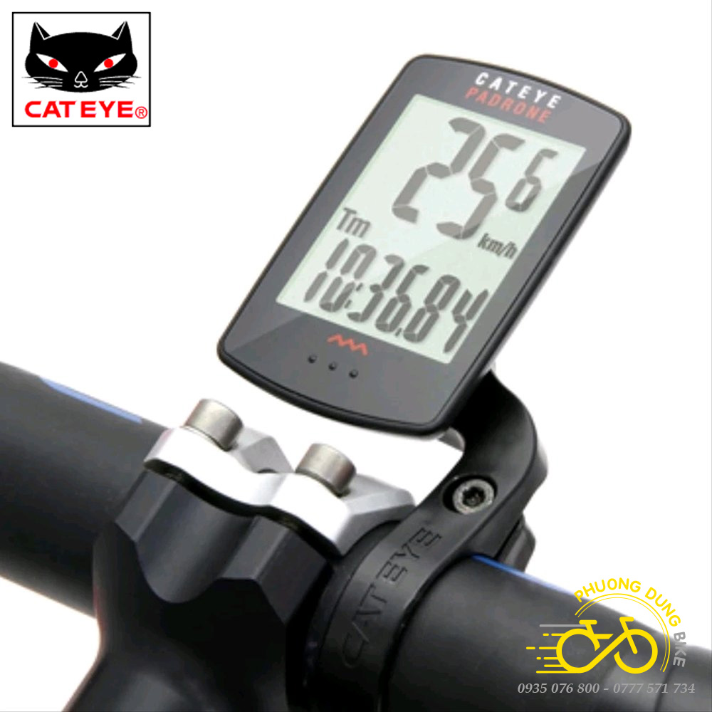 Đồng hồ đo tốc độ xe đạp không dây CATEYE PADRONE CC-PA100W