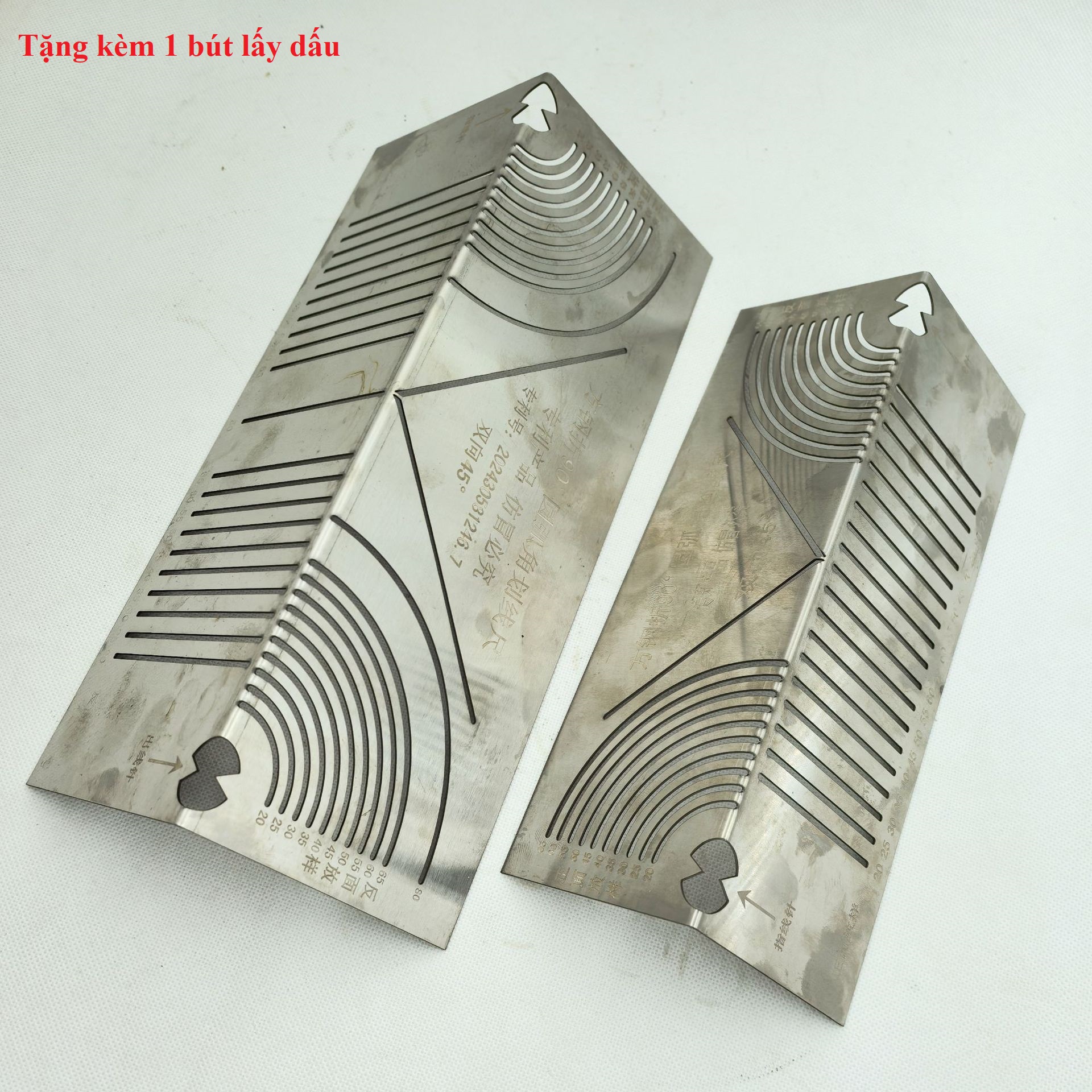 Hà Nội. Thước bo góc 2024 -Dưỡng (cữ) chữ V inox cắt bo hộp- đầu kèo- Dụng cụ lấy dấu đa năng Kasan