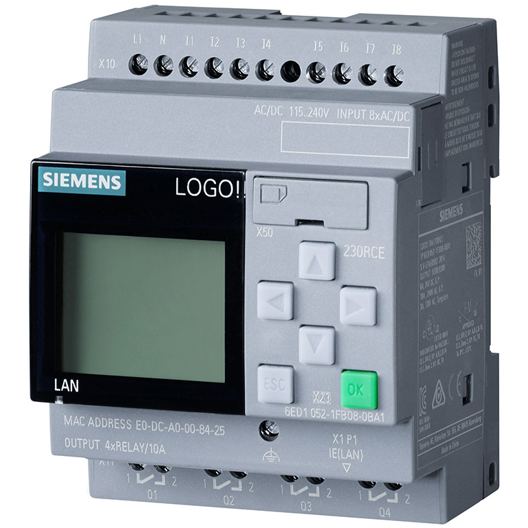 Bộ điều khiển LOGO! 230RCE 8DI/4DO SIEMENS 6ED1052-1FB08-0BA1