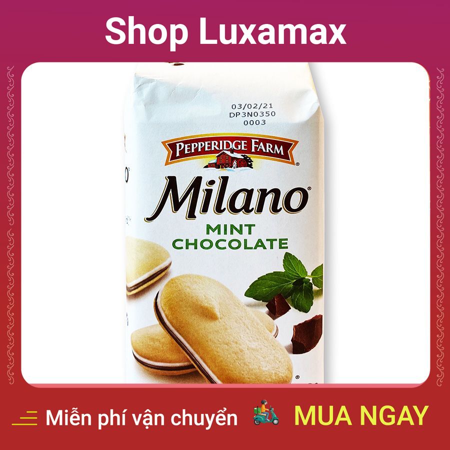 Bánh Milano Vị Bạc Hà Pepperidge Farm (198g) DTK972400 - Shop LuxaMax - Pepperidge Farm Pepperidge Pepperidge Farm (198g)
