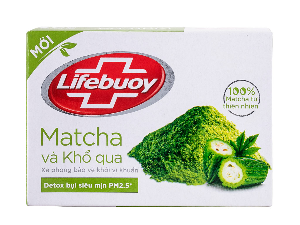 Xà bông cục Lifebuoy matcha và khổ qua 90g