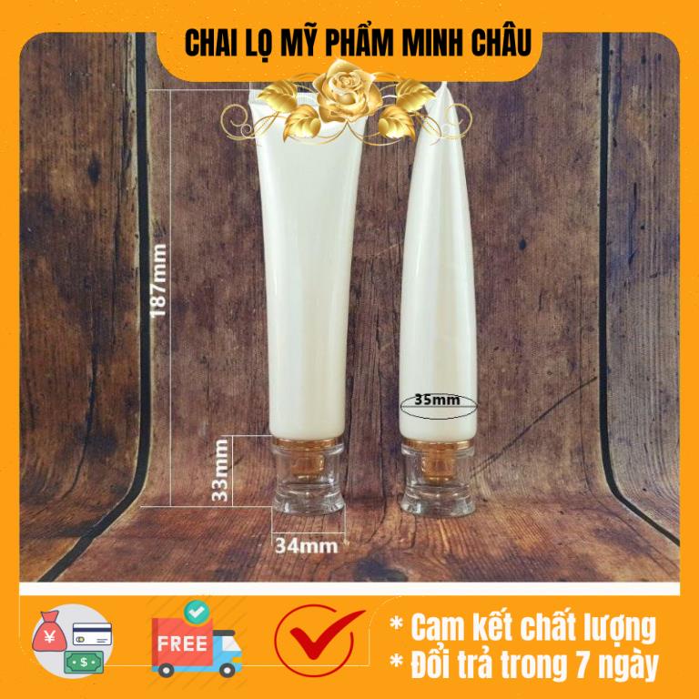Tuýp nhựa hột xoàn 20ml/100ml chiết mỹ phẩm