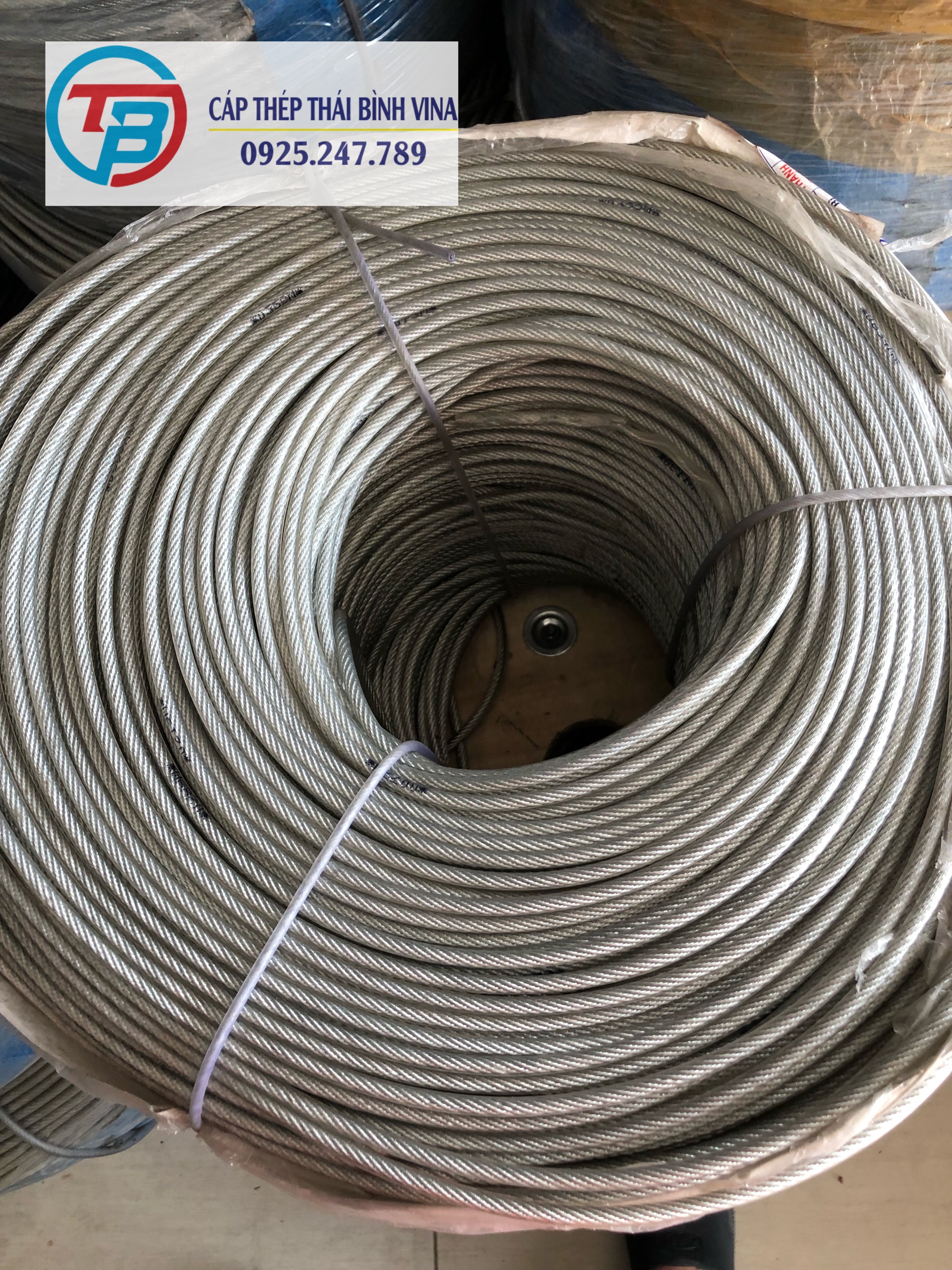 Cáp bọc nhựa 5 li - cáp thép thái bình vina